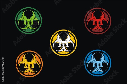 letter M biohazard (variant color)