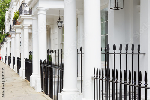 Photography White edwardian houses in West London