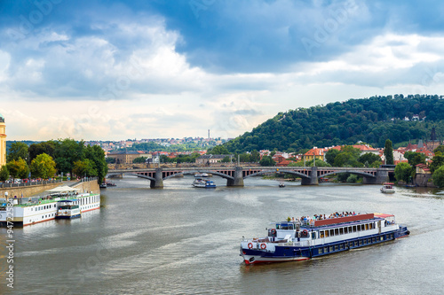Cityscape of Prague.