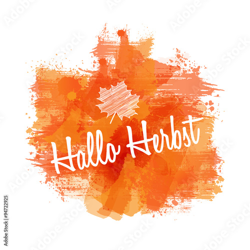 Hallo Herbst | Abstract Watercolour Painting