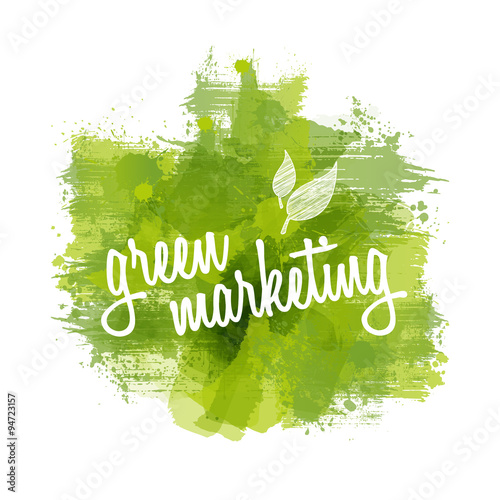 green marketing | Abstract Watercolour Painting photo