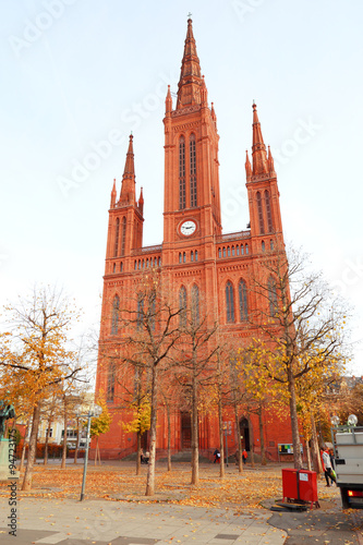 Wiesbaden, die Marktkirche (Oktober 2015)