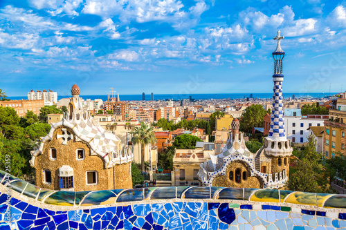 Park Guell in Barcelona, Spain photo