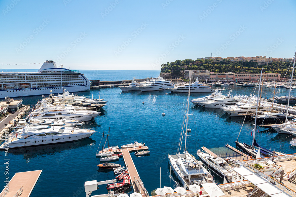 Panoramic view of Monte Carlo, Monaco