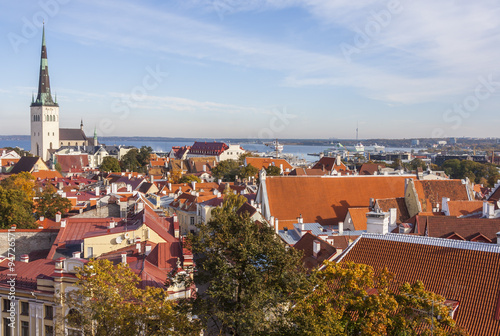 Autumn Cityscape Of Tallinn Medieval Town