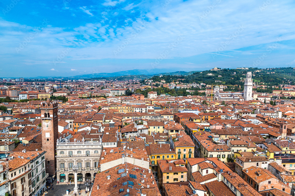 Fototapeta premium Aerial view of Verona, Italy