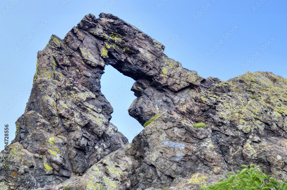 Stone ring phenomenon formation in the mountain Stone ring phenomenon formation in the mountain