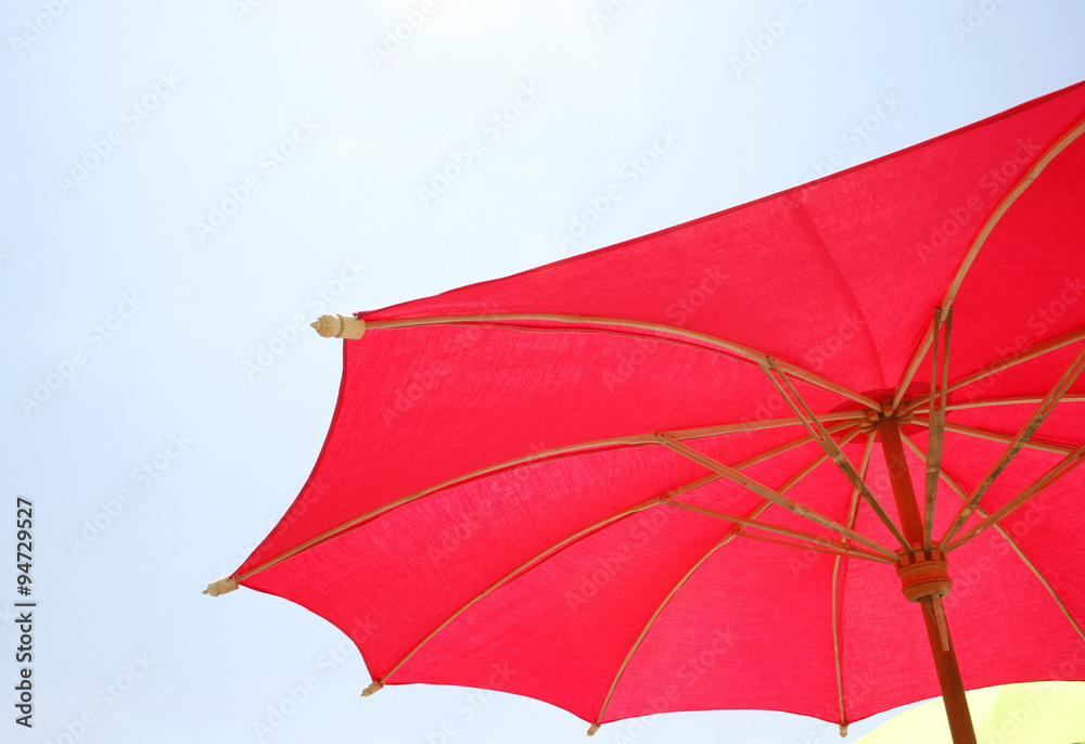 umbrella and blue sky umbrella and blue sky