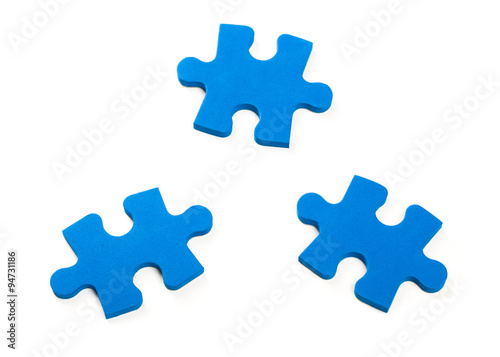 Puzzle pieces. Business concept for completing the final puzzle piece