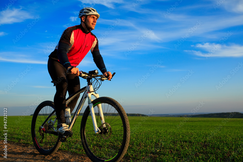 Mountain Bike cyclist riding outdoor