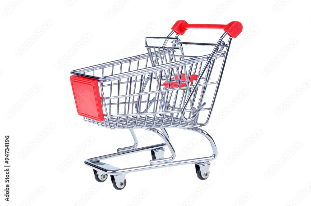 shopping cart isolated on white background shopping cart isolated on white background