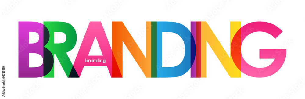 Multicoloured BRANDING vector icon Multicoloured BRANDING vector icon