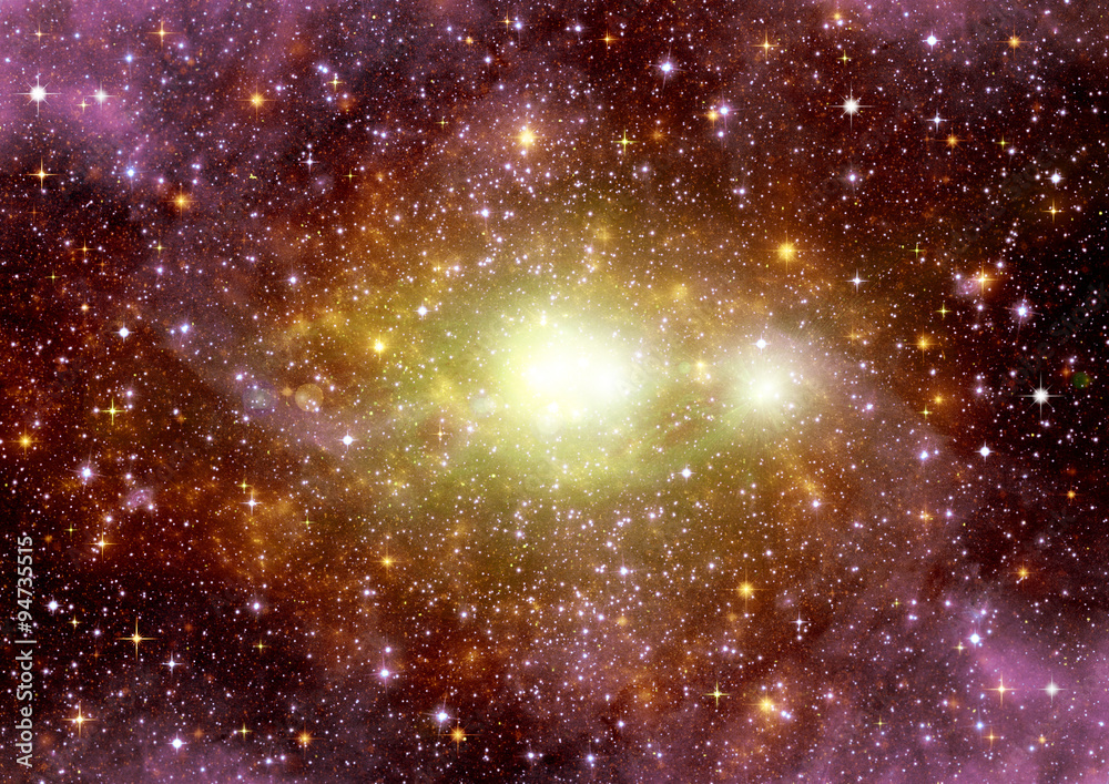 Fototapeta premium galaxy in a free space