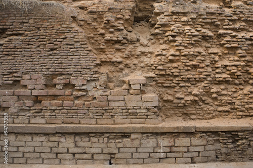 Old brick wall  Texture of vintage brickwork