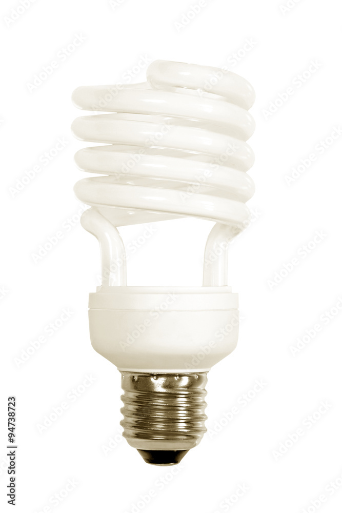 Energy save lamp isolated on white. Energy save lamp isolated on white.