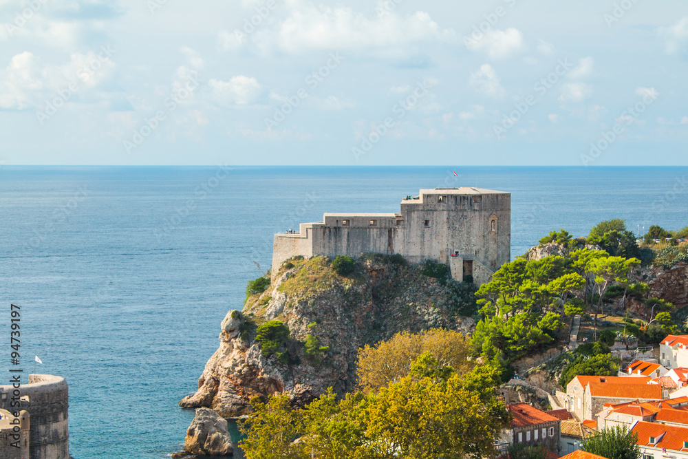     Fort Lovrjenac in Dubrovnik, Croatia, Adriatic coast 