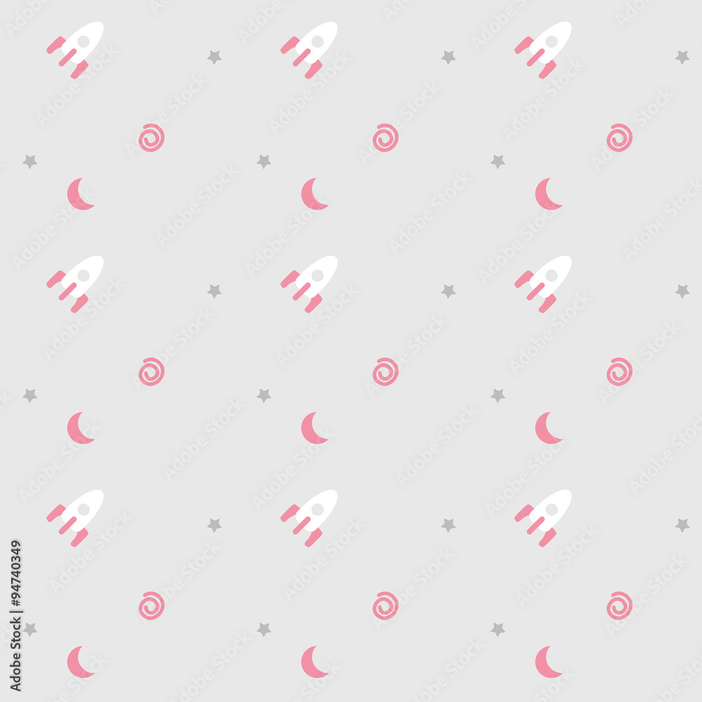 Seamless pattern with rockets. Child pattern. Seamless pattern with rockets. Child pattern.
