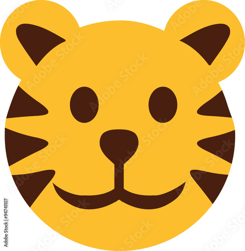 Fototapeta Naklejka Na Ścianę i Meble -  Cartoon tiger head