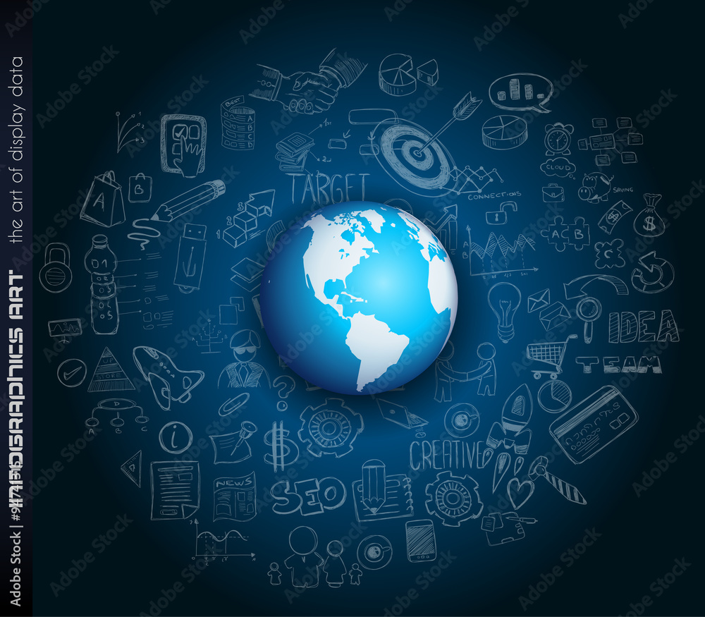 Clean Infographic Layout Template for informations analysis Clean Infographic Layout Template for informations analysis