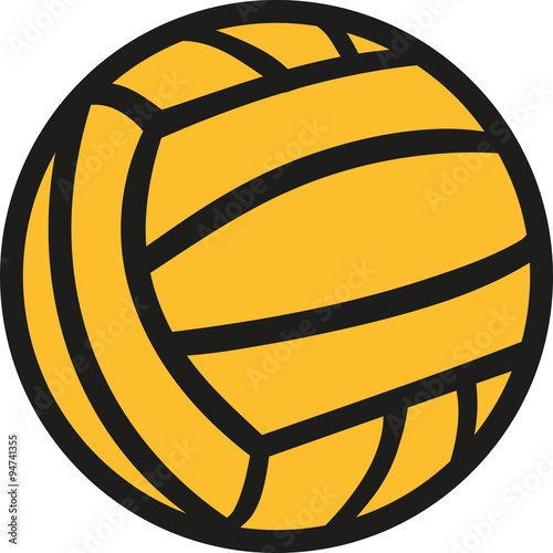 Water polo ball in two colors