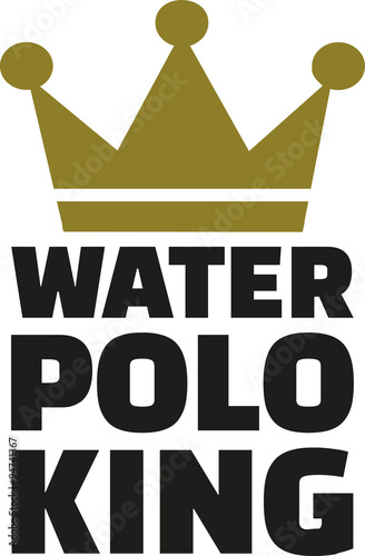 Water polo king with crown