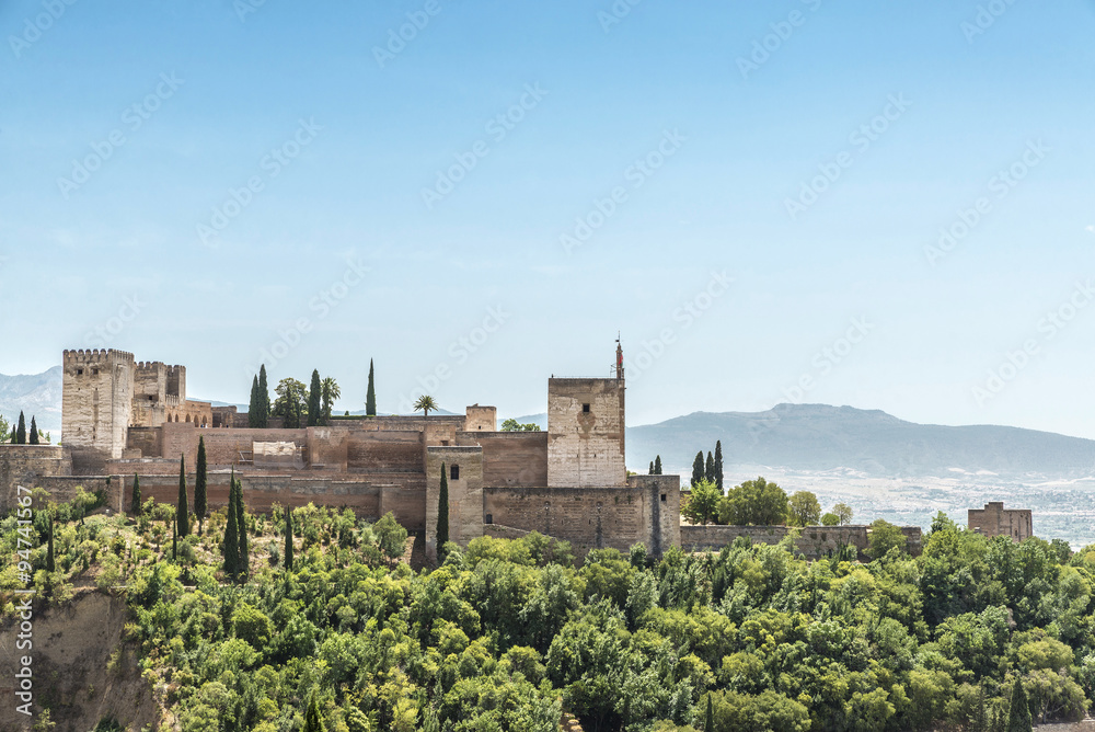 The Alhambra in Granada, Spain