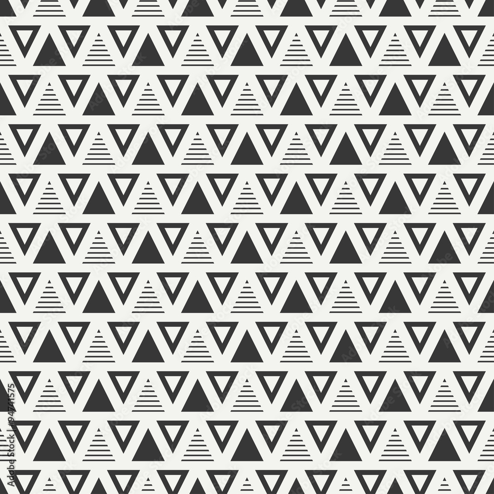 Geometric line monochrome abstract hipster seamless pattern with triangle. Wrapping paper. Scrapbook paper. Tiling. Vector illustration. Background. Graphic texture for your design, wallpaper Stock Vector | Adobe Stock Geometric line monochrome abstract hipster seamless pattern with triangle. Wrapping paper. Scrapbook paper. Tiling. Vector illustration. Background. Graphic texture for your design, wallpaper Stock Vector | Adobe Stock