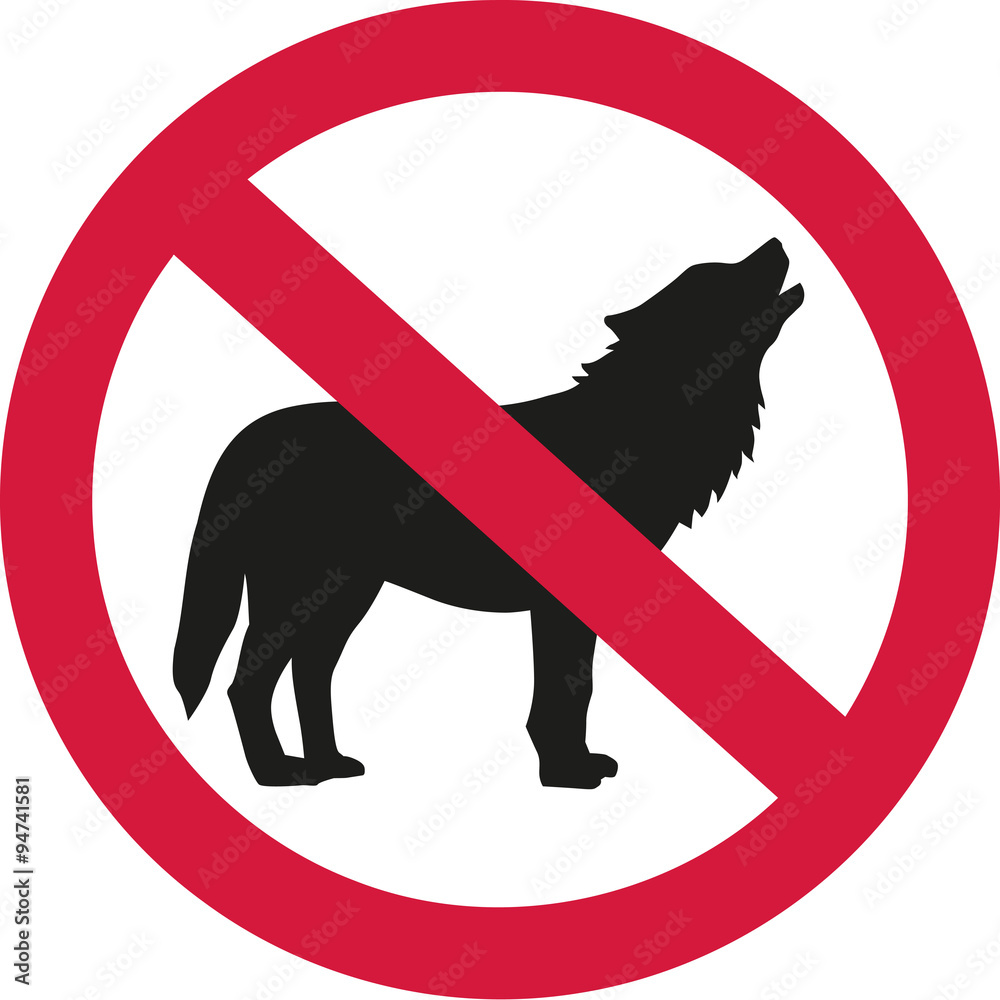 Fototapeta premium Wolves forbidden