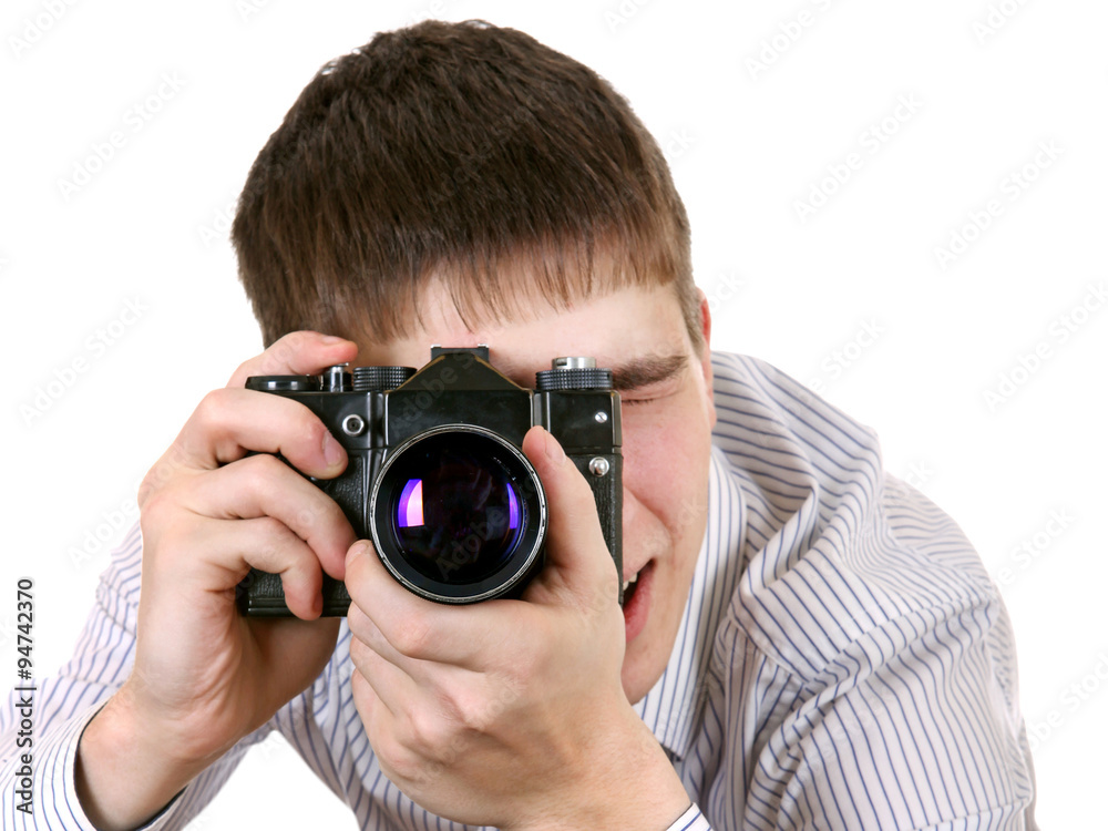 Young Man with Photo Camera