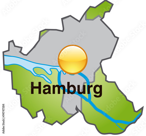 Karte von Hamburg