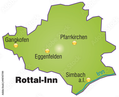 Karte von Rottal-Inn photo