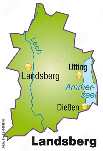 Karte von Landsberg