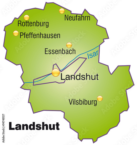 Karte von Landshut photo