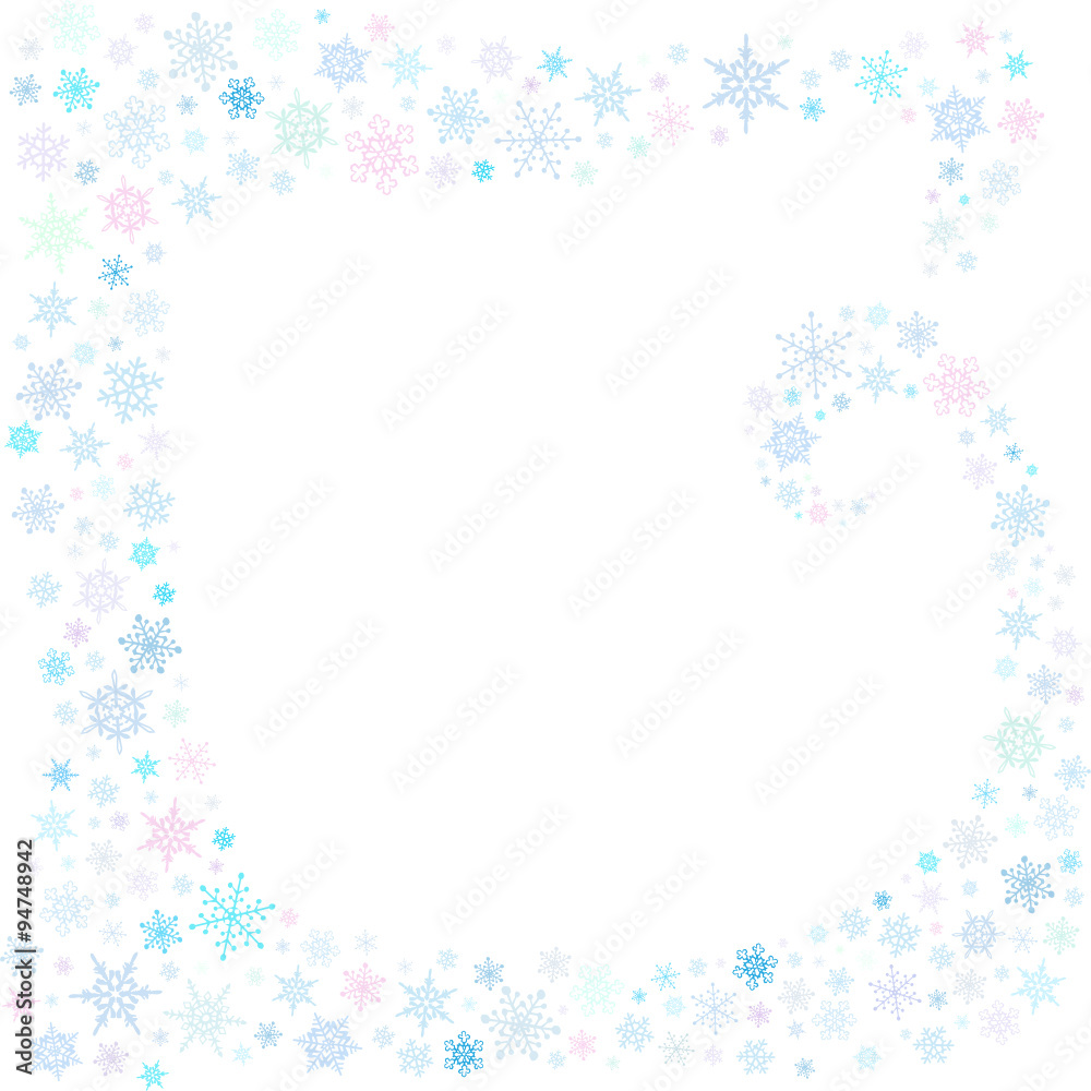 Snowlakes frame Snowlakes frame
