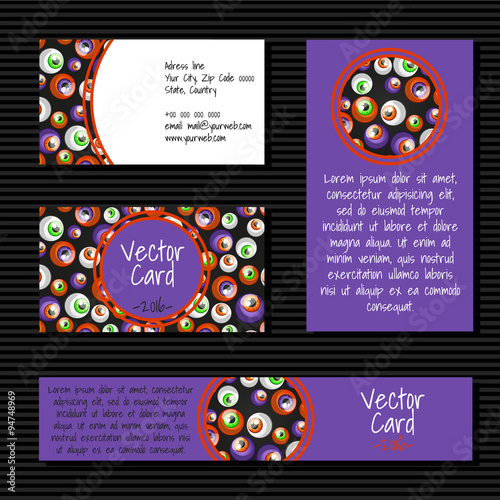 Cards with big eye balls 