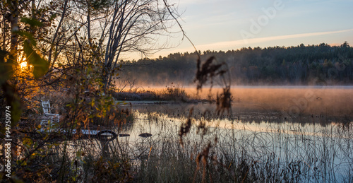 Early October morning on the Lake in Chalk River.