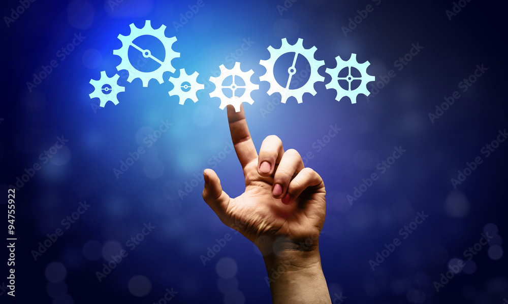 Gears mechanism. Concept image Gears mechanism. Concept image