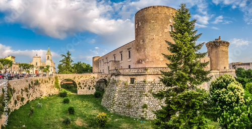 Famous Aragonese Castle (Castello Aragonese) in Venosa, Basilicata, southern Italy photo