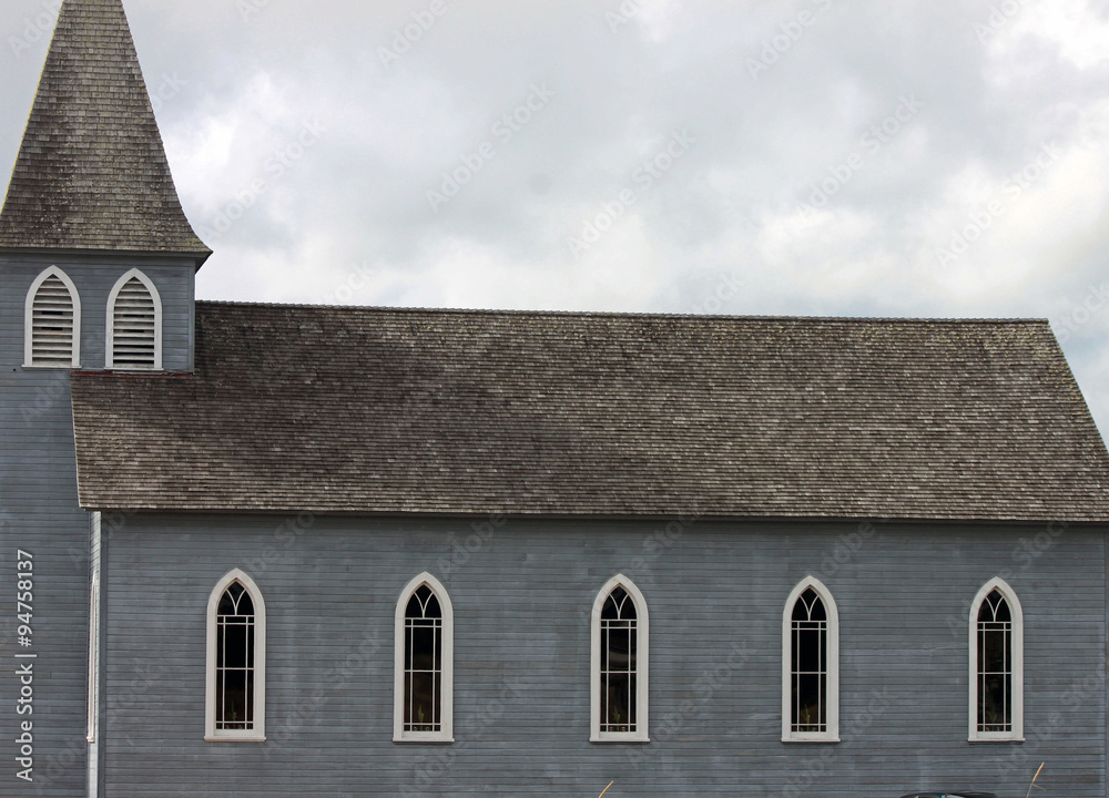 Fototapeta premium Gray Weathered Country Church