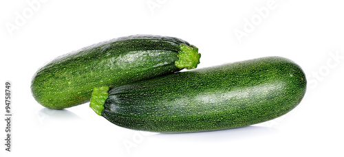 Zucchini courgette isolated on the white background