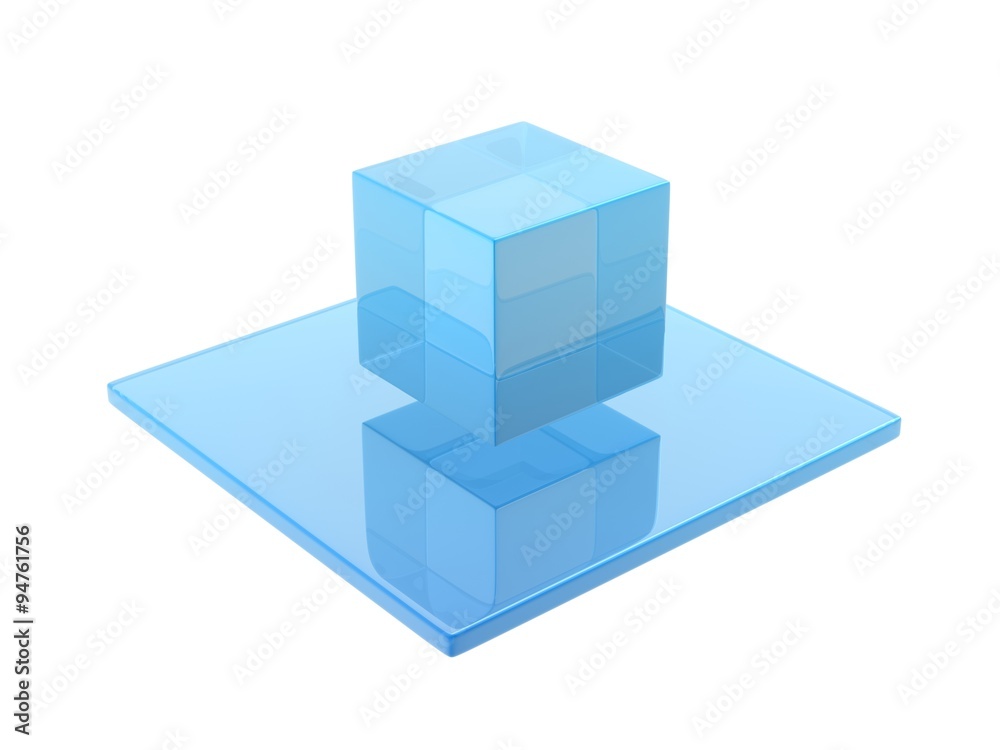 glass cube glass cube