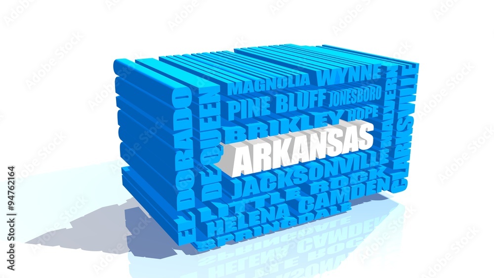 Obraz premium arkansas state cities list 