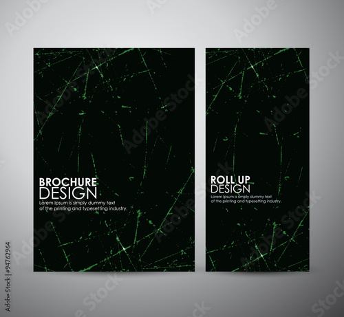 Abstract grunge. Brochure business design template or roll up 