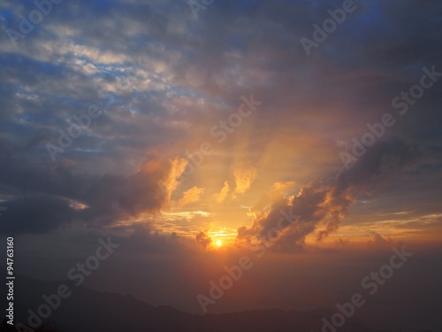 Gentle Sky Background at Sunrise time © nmtrn6002