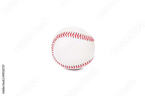 Baseball ball on the white background Stock Photo | Adobe Stock