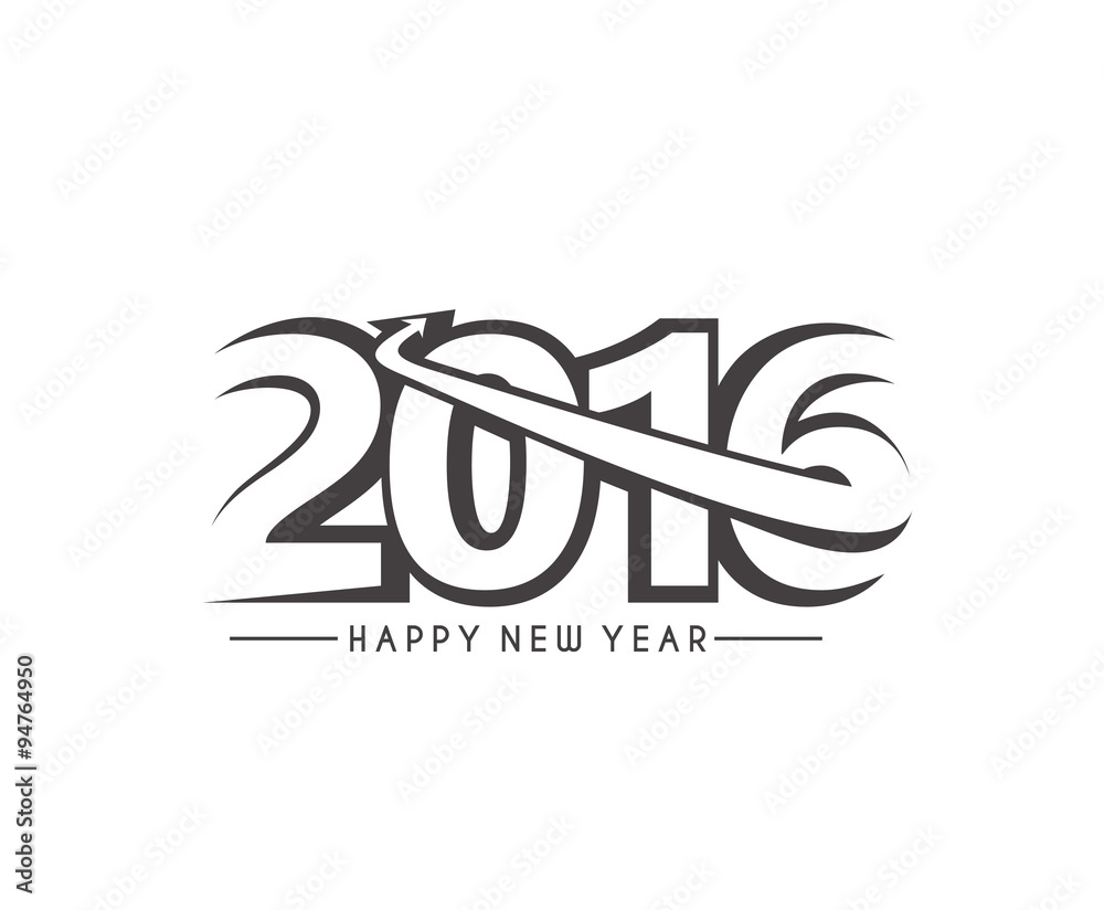 Obraz premium Happy new year 2016