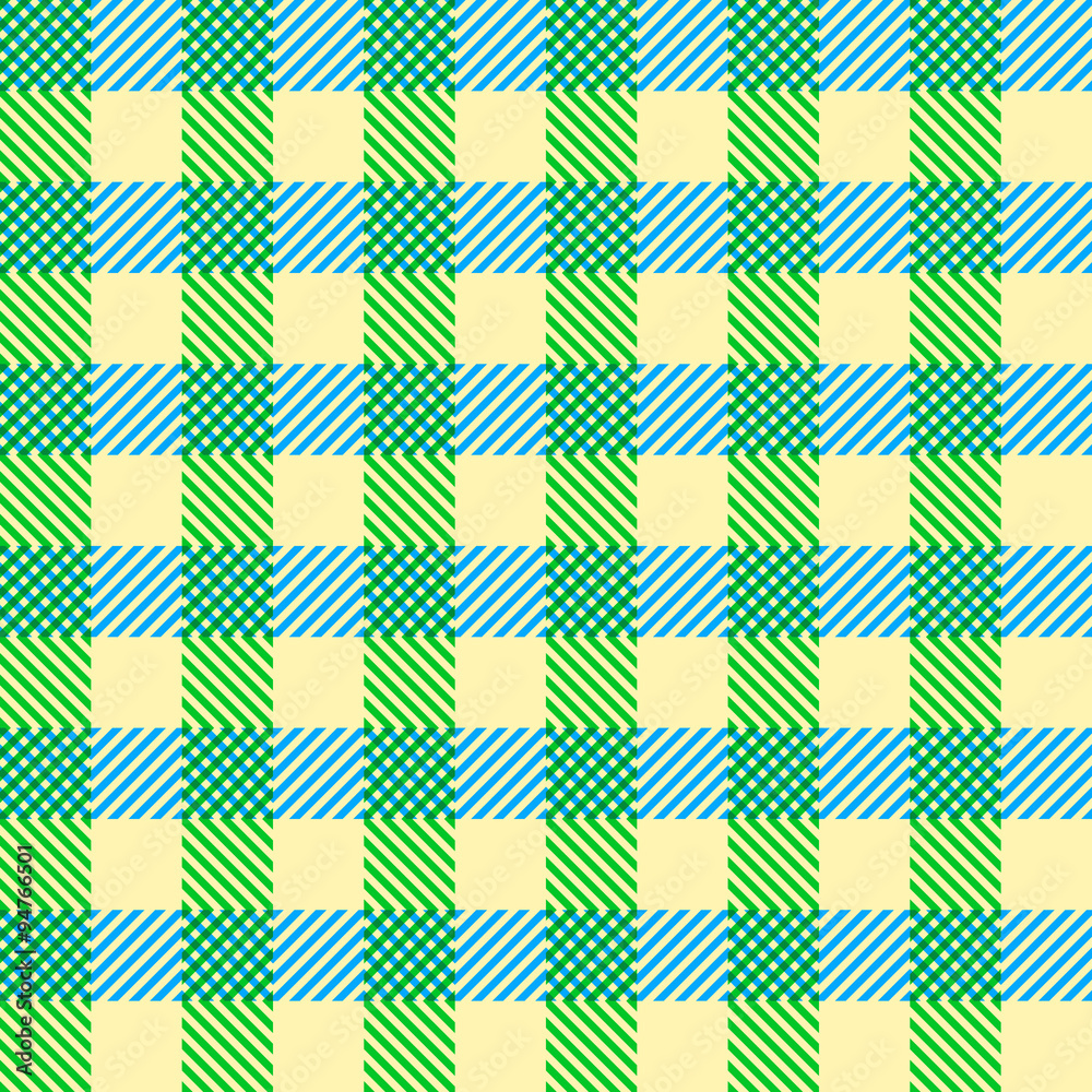 Seamless Vintage Square Pattern. Geometric Background. Vector