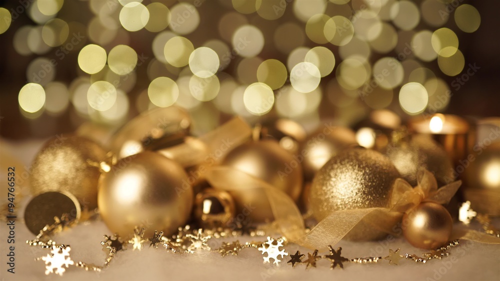 Golden Christmas background Golden Christmas background