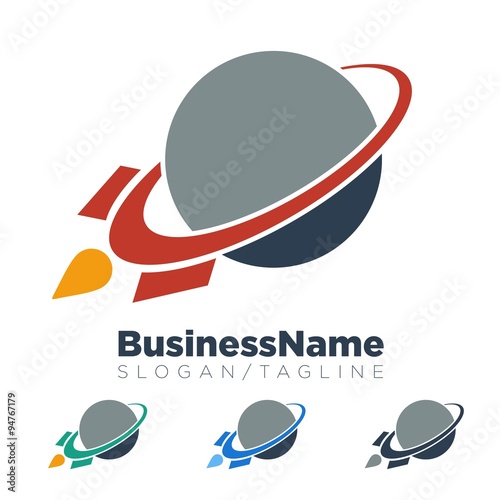 Rocket logo icon Vector