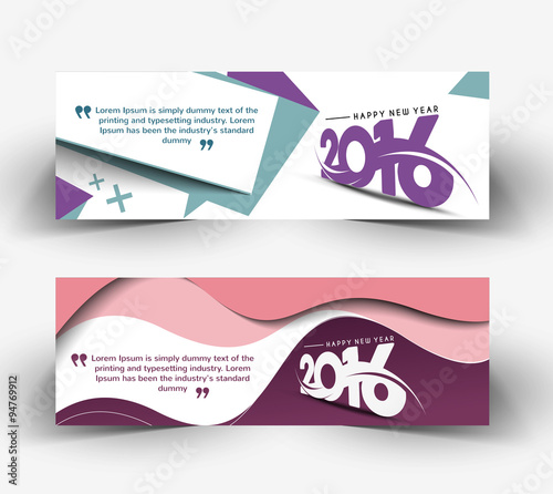 New year 2016 website banner